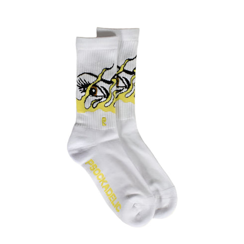 Psockadelic - Burning Love Psocks (White)